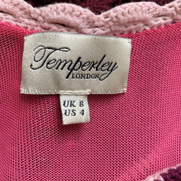 Temperley London Sleeveless Crochet Designer Dress - Picture 8 of 8